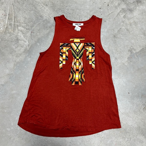Rust colored Egyptian decal /‎ size S / Double zero brand -Cavenders